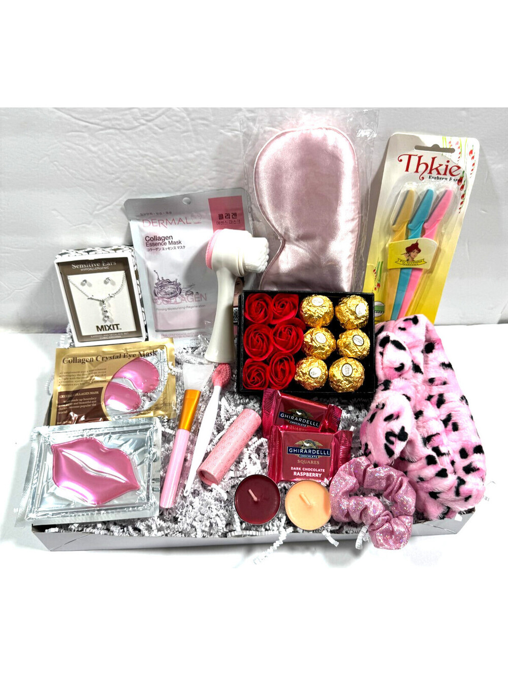 Women's Gift Box with Spa Essentials, Chocolates,